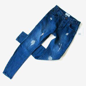 NWT One x One Teaspoon Scallywags in Bleu Sabbath Stretch Skinny Jeans 25